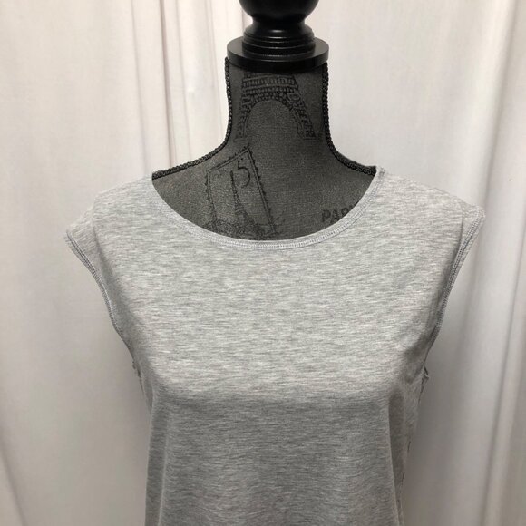 Panhandle Tank Top Size Large Heather Grey Sleeveless Mesh Back Panel NEW - Picture 2 of 8